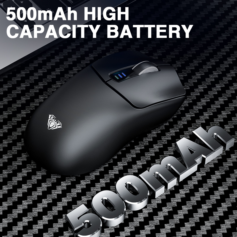 Chuột không dây AULA sc580 pin bluetooth/2.4g/type-c 500mah với 6-tốc độ dpi hỗ trợ cho các trò chơi văn phòng | BigBuy360 - bigbuy360.vn