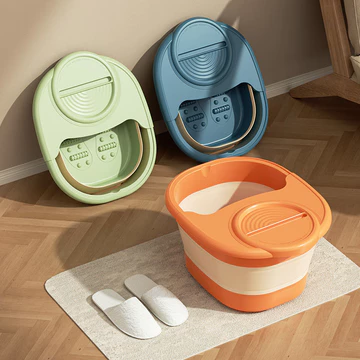 Bồn tắm chân có thể gập lại hộ gia đình chậu rửa chân qua bắp chân di động thùng rửa chân cung điện bồn tắm chân lạnh chậu sinh viên dormi bồn ngâm chân