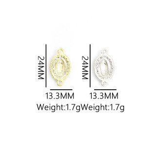 Thạch sáng bóng dát saint virgin mary men kết nối 10 cái hình bầu dục phụ kiện trang sức tôn giáo cho tự làm vòng cổ vòng tay bông tai bùa hộ mệnh