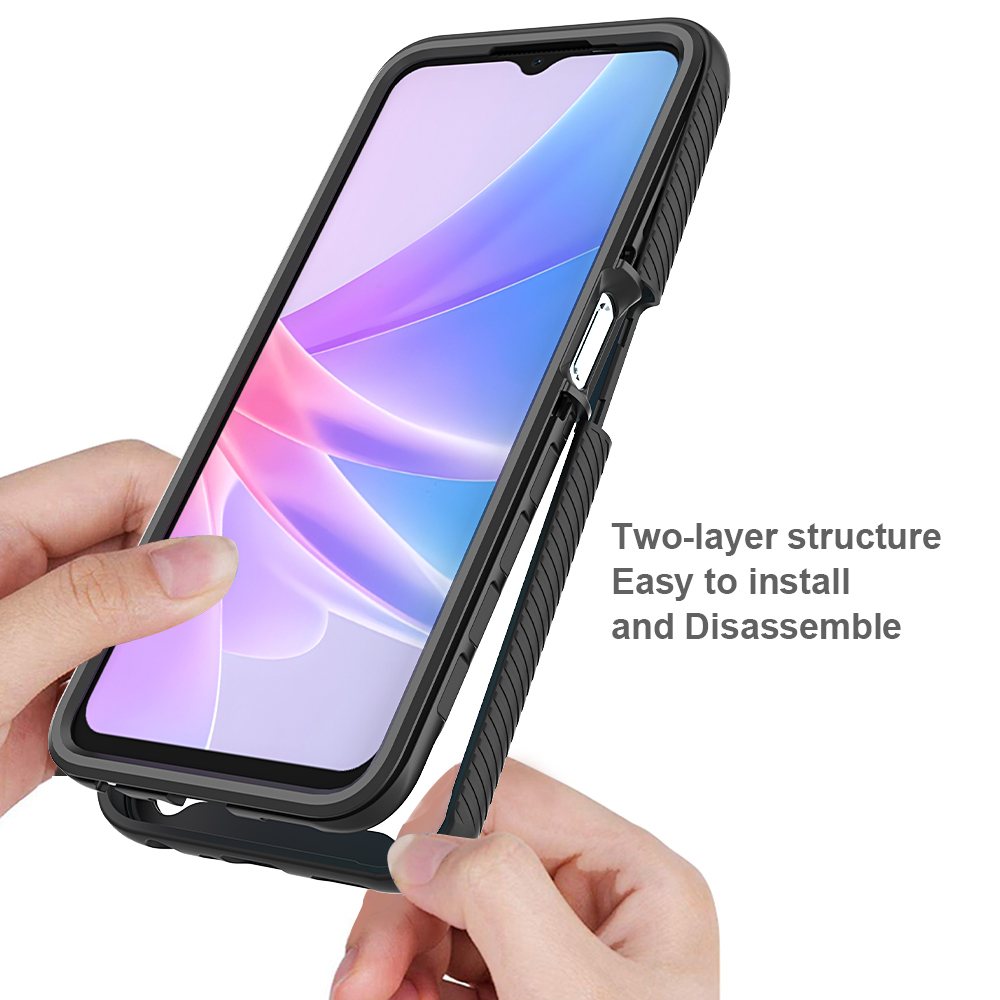 2 trong 1 360° Ốp lưng chống sốc trong suốt bảo vệ hoàn toàn OPPO A78 5G A58 / A58X