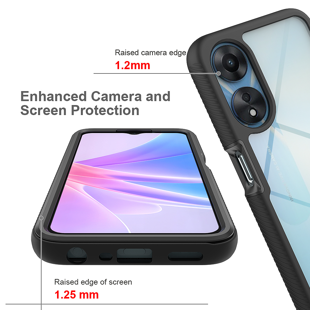 2 trong 1 360° Ốp lưng chống sốc trong suốt bảo vệ hoàn toàn OPPO A78 5G A58 / A58X
