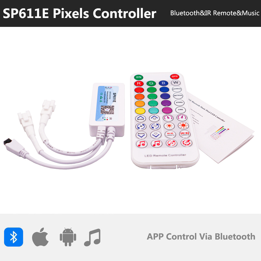 Sp601e SP611E LED Dải Pixel Thông Minh IR Bộ Điều Khiển Từ Xa Có ...