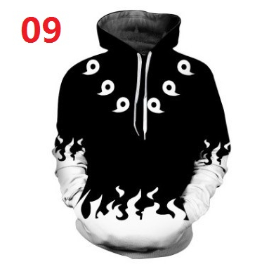 Áo Hoodie Naruto Anime Áo len in 3D Áo thun thời trang