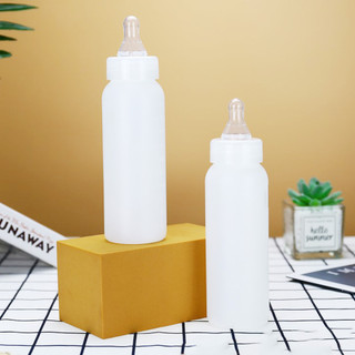250Ml Thịt Cừu Dê Sữa Uống Heo Con Chó Mèo Chai Có Cao Su Mềm Núm Vú Giả Cho Trang Trại Chăn Nuôi Lợn Cừu Ăn Núm Vú Chai Dụng Cụ