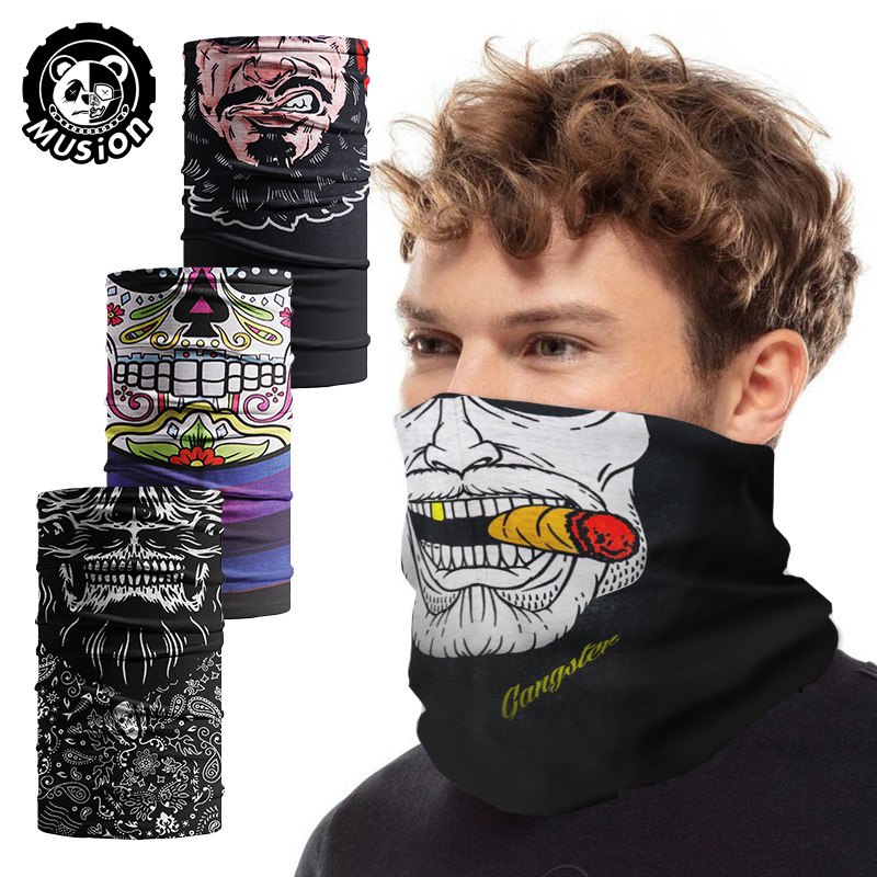Khăn đa năng Musion che mặt trùm đầu chống tia UV chống bụi thoáng khí nhanh khô cho hoạt động ngoài trời