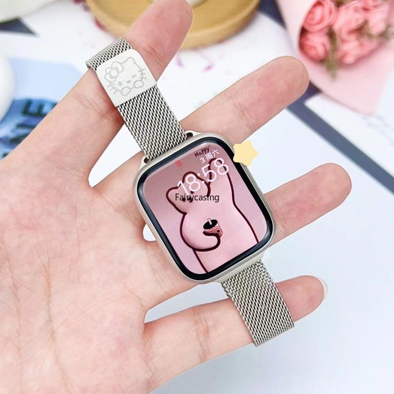 Dây đeo Milanese mỏng cho Apple Watch Band 49mm 45mm 44mm 42mm 38mm 40mm 41mm Vòng tay thép vết bẩn Serie 11 10 9 8 7 6 SE 5 4 3 Ultra 3 2 1 cho iwatch