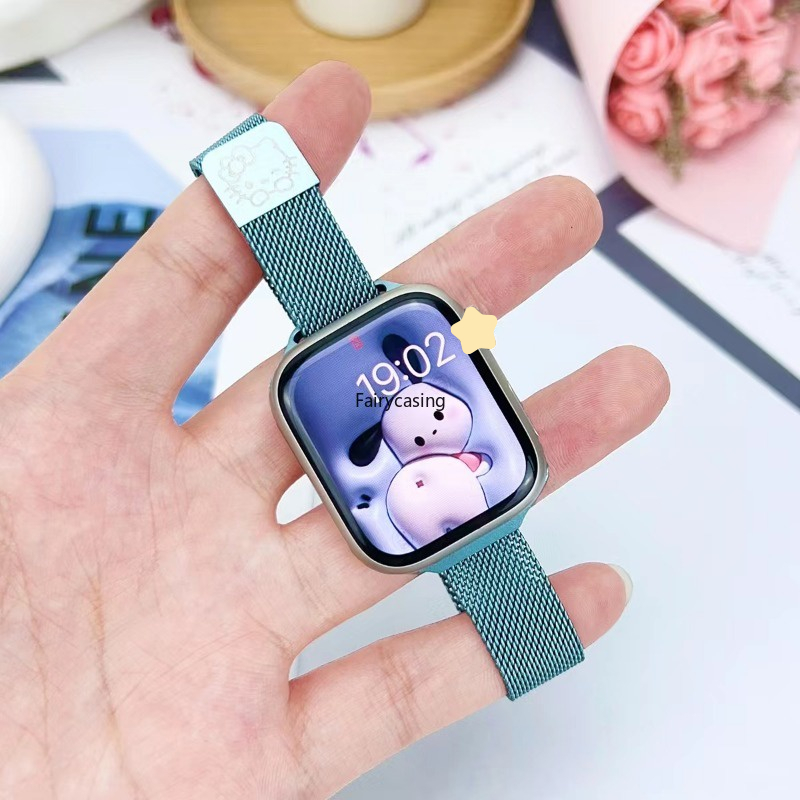 Dây đeo Milanese mỏng cho Apple Watch Band 49mm 45mm 44mm 42mm 38mm 40mm 41mm Vòng tay thép vết bẩn Serie 11 10 9 8 7 6 SE 5 4 3 Ultra 3 2 1 cho iwatch