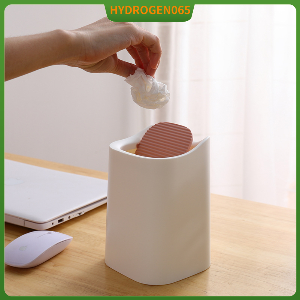 Thùng Rác Mini Siêu Nhẹ, Thùng rác để bàn có nắp xoay Hydrogen065 ...