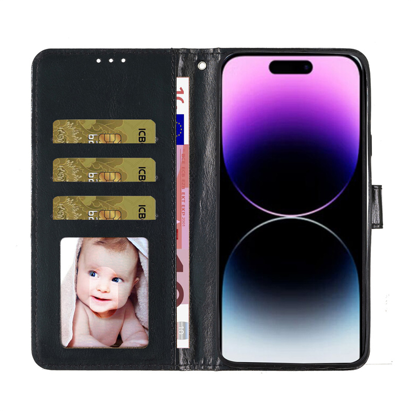 Ốp Lưng Cho Iphone 11 Pro 6 6s 7 8 Plus X Xr Xs Max Se 2 3 2020 Đế Lật PU Lấp Lánh Ví Da Khe Cắm Thẻ Bao Da