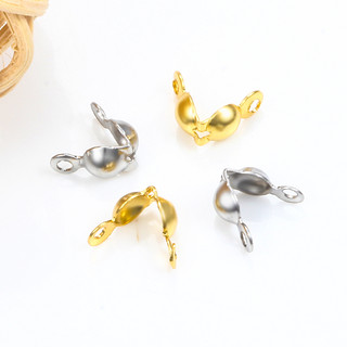 20 Chiếc Thép Không Gỉ Khóa Lắp 4 * 8 Mm Bóng Xích Calo Kết Thúc Uốn Hạt Kết Nối Thành Phần Cho DIY Trang Sức Làm Supplie