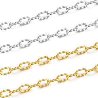 1 Mét Thép Không Gỉ Rolo Cáp Vàng Số Lượng Lớn Dây Chuyền Trang Sức Làm Phát Hiện DIY Vòng Cổ Dây Xích Vật Liệu Handmade Bán Buôn