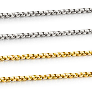 Dây chuyền thép không gỉ để làm đồ trang sức Phụ kiện vuông Vòng cổ ngọc trai DIY Charm Vàng Liên kết Vòng tay Đồ thủ công Đồ thủ công