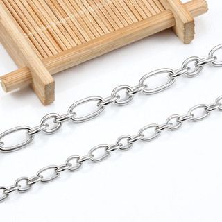 Dây thép không gỉ để làm đồ trang sức Phụ kiện DIY Charm Hình bầu dục Cáp 3: 1 Vòng cổ Rolo Liên kết Vòng tay Đồ dùng thủ công