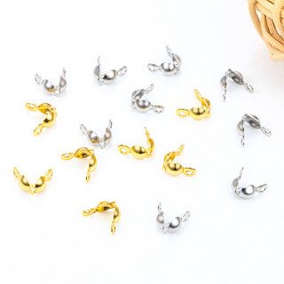 20 Chiếc Thép Không Gỉ Khóa Lắp 4 * 8 Mm Bóng Xích Calo Kết Thúc Uốn Hạt Kết Nối Thành Phần Cho DIY Trang Sức Làm Supplie