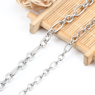 Dây thép không gỉ để làm đồ trang sức Phụ kiện DIY Charm Hình bầu dục Cáp 3: 1 Vòng cổ Rolo Liên kết Vòng tay Đồ dùng thủ công