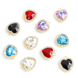 Set 10 Phụ Kiện Làm Trang Sức Hình Trái Tim Phong Cách vintage