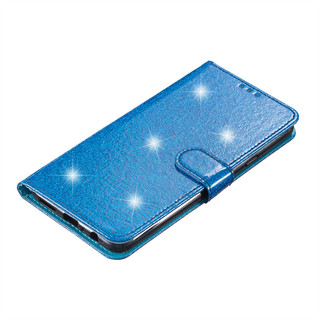Ốp Lưng Cho Samsung Galaxy A12 M12 F12 A70 A41 A70s A03S A42 M42 A52 A72 A02 A52s 5g Đế Lật PU Lấp Lánh Ví Da Khe Cắm Thẻ Bao Da