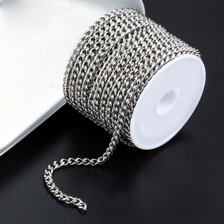 Thép không gỉ Cuba Liên Kết Dây Chuyền Trang Sức Làm Phụ Kiện Handmade Figaro Vòng Cổ DIY Charm Vòng Tay Cung Cấp Bán Buôn