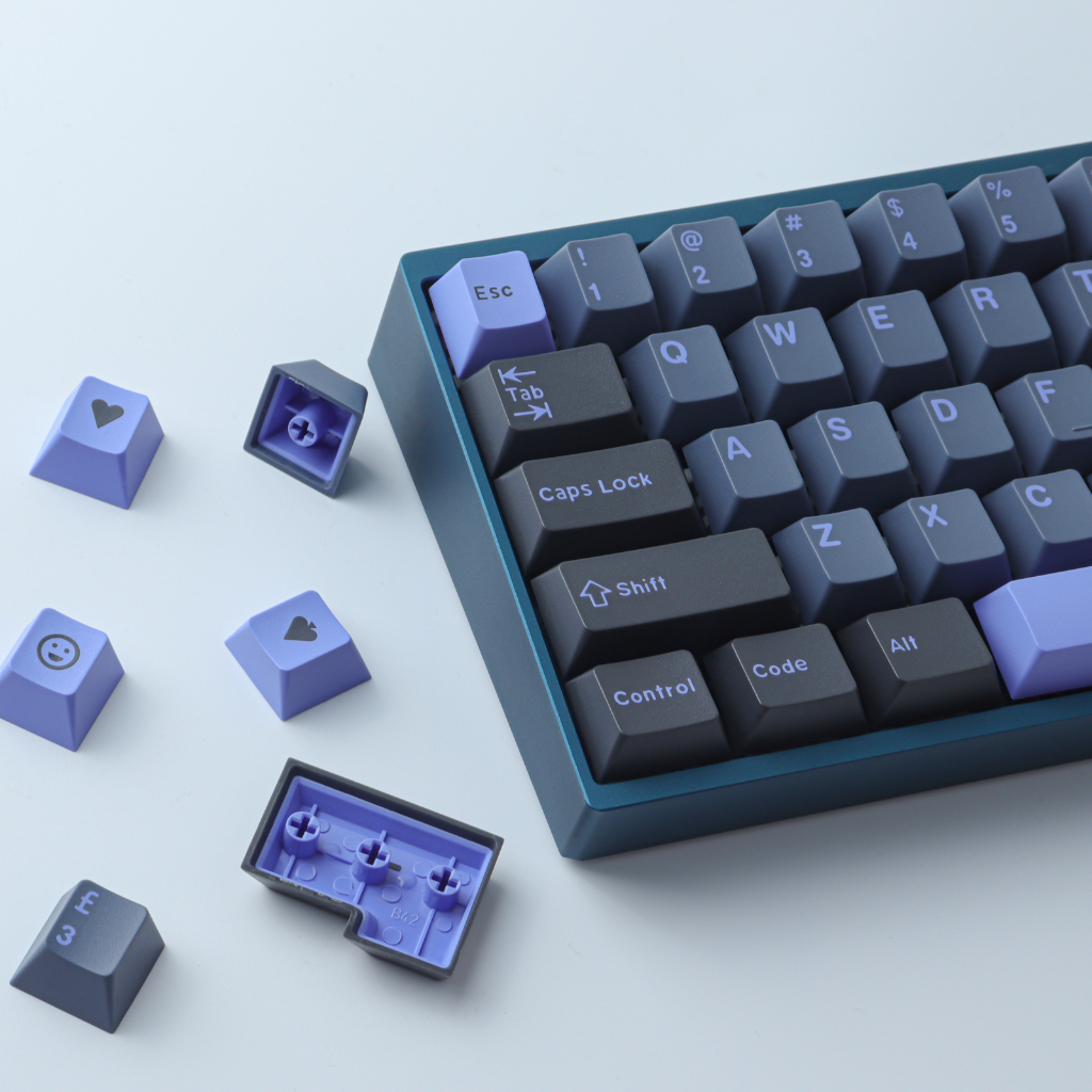 GMK Night Shadow Keycaps 173 ABS Key Double Shot Cherry Profile Keycaps ...