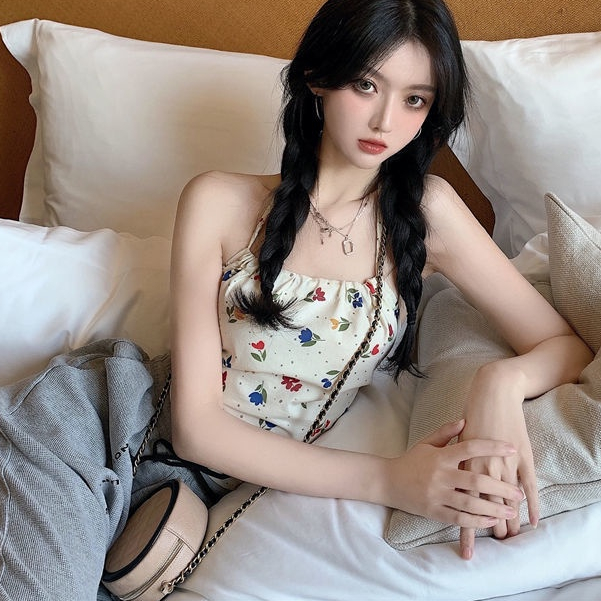 Áo Ống Cổ Yếm Cột Nơ Sau Lưng Thời Trang Mùa Hè Xinh Xắn Cho Nữ