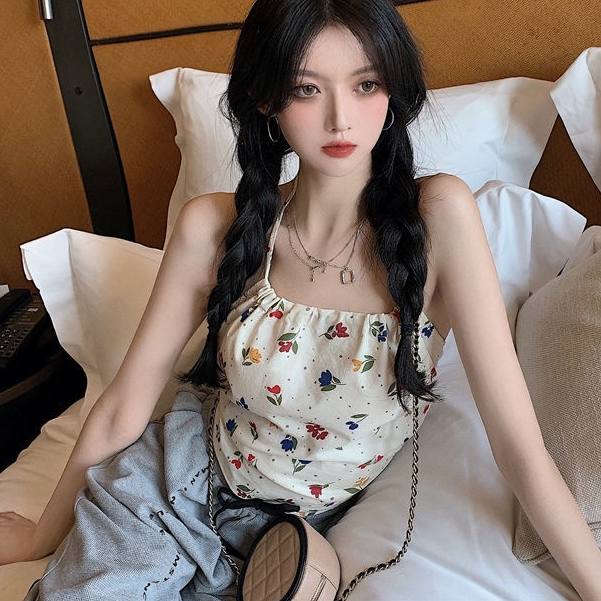 Áo Ống Cổ Yếm Cột Nơ Sau Lưng Thời Trang Mùa Hè Xinh Xắn Cho Nữ