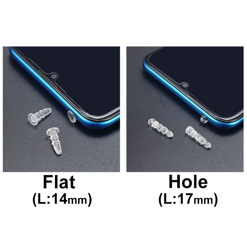 5 Chiếc 3.5 Mm Âm Thanh Tai Nghe Jack Đầu Phẳng Chống Bụi Nắp Cắm Mũ Dây Đeo Lỗ