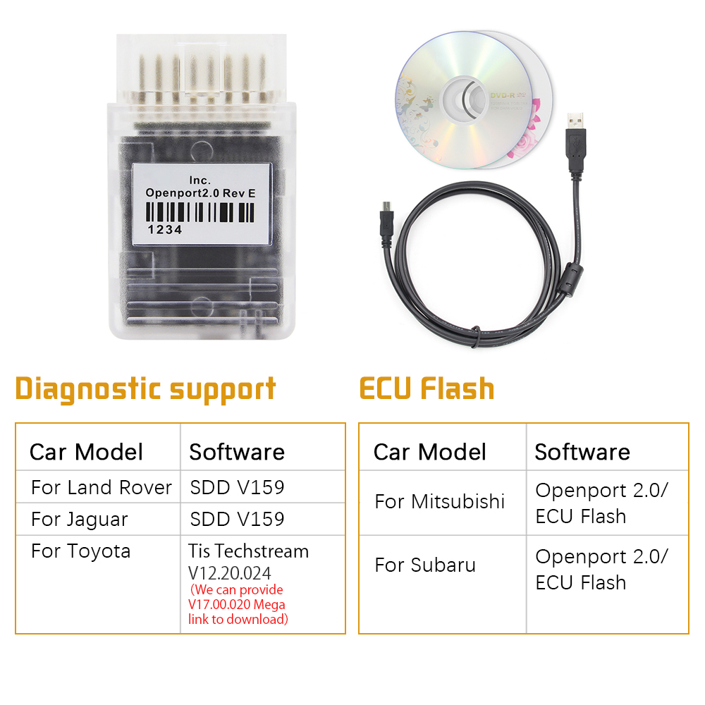 Tactrix Dụng Cụ Mở Cổng 2 0 Cho toyota j2534 ecu Nhấp Nháy 2.0 mercedes benz Xtreme obd 2 obd2
