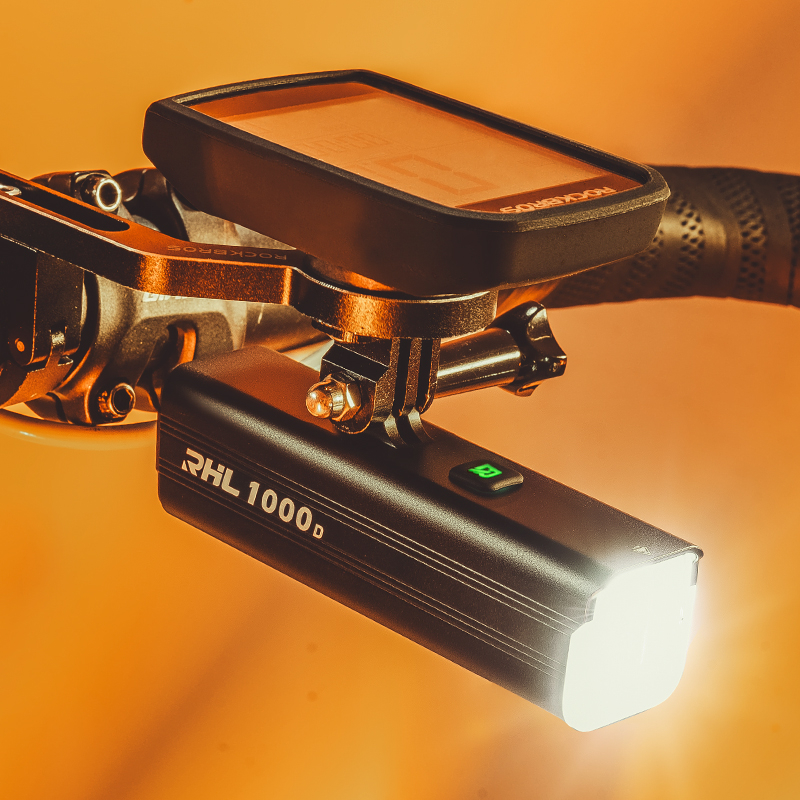 ROCKBROS Đèn Pha Xe Đạp 1500 Lumen IPX6 Chống Thấm Nước Sạc Đèn Flash Phụ Kiện