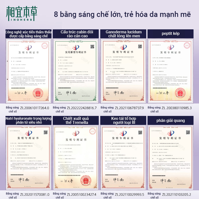 Ảnh Inoherb Set 5 Tinh Chất Khô 3ml + 50mg) Giúp Cấp Ẩm Cho Da Hiệu Quả 2