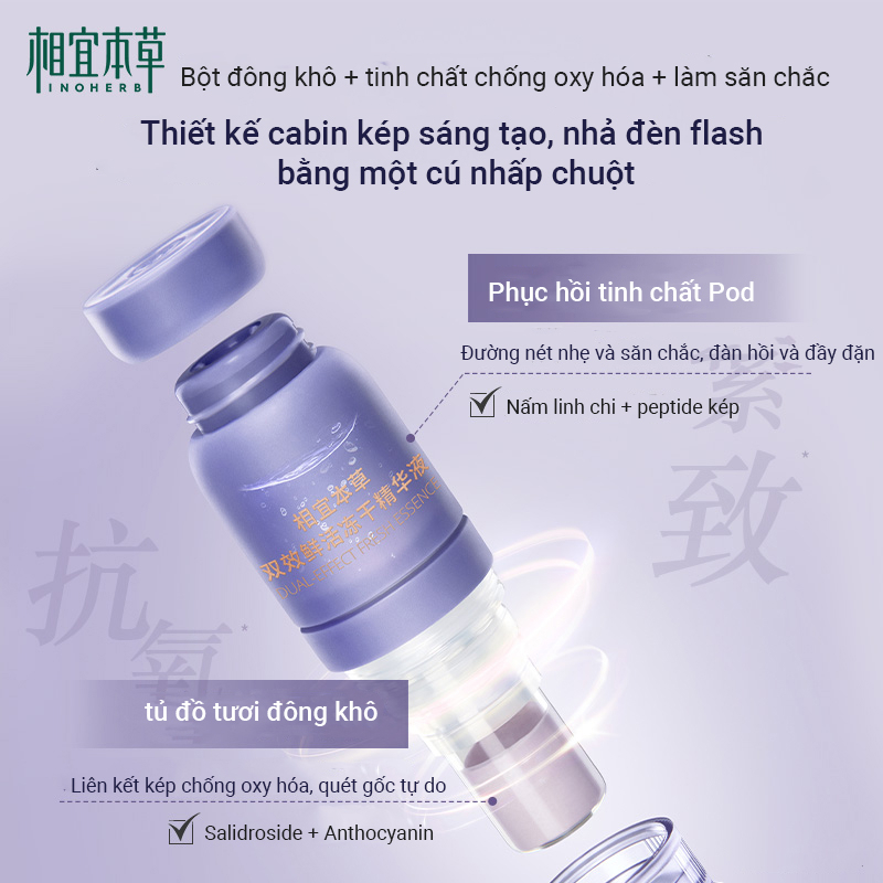Ảnh Inoherb Set 5 Tinh Chất Khô 3ml + 50mg) Giúp Cấp Ẩm Cho Da Hiệu Quả 3