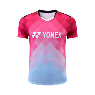 Yonex Áo Thun Tay Ngắn Cổ Tròn Thoáng Khí Nhanh Khô Cho Nam Nữ Tập Cầu Lông