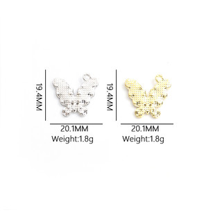 Bộ 10 Mặt Vòng cổ Hợp Kim Hình Bướm Đính Đá Sang Trọng diy