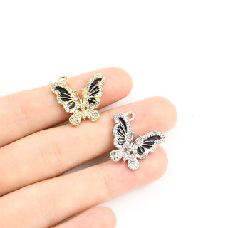 Bộ 10 Mặt Vòng cổ Hợp Kim Hình Bướm Đính Đá Sang Trọng diy