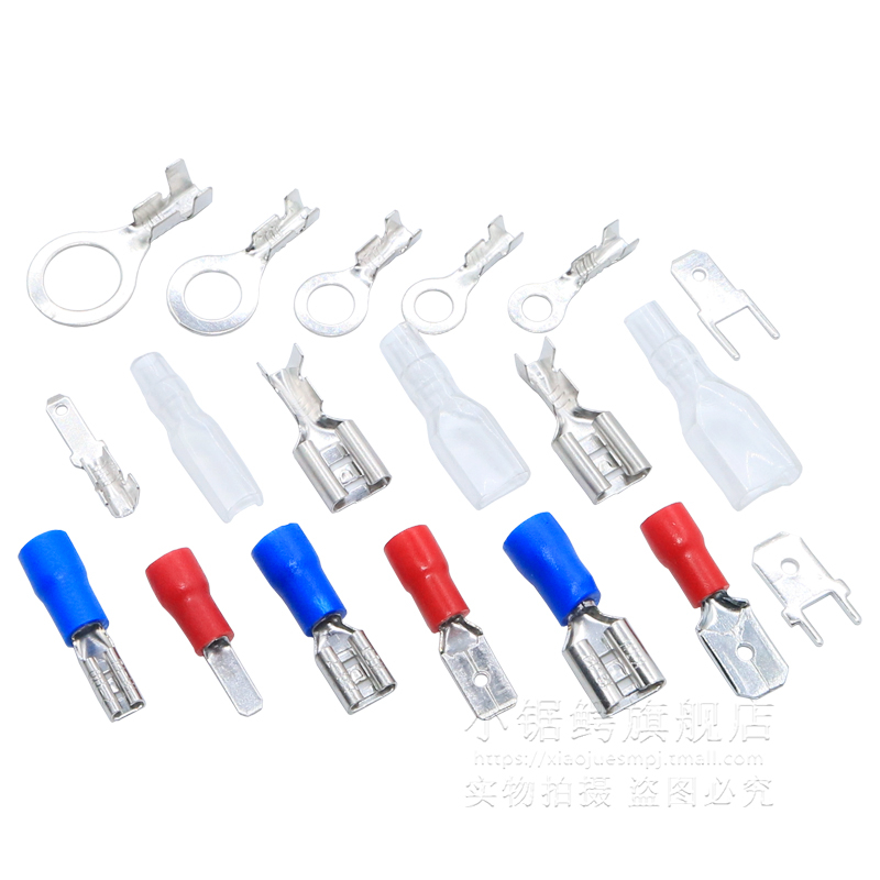 Đầu nối loại cắm Đầu nối báo chí lạnh Đầu nối đồng 6.3 / 4.8 / 2.8MM Vỏ lò xo cắm đầu nối nữ Đầu nối đầu cuối lưỡi