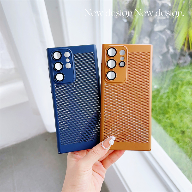 Dành Cho Samsung Galaxy A53 S21 Note 10 20 + Plus Pro Ultra Ốp điện thoại Di Động Siêu Mỏng Thoáng Khí Tản Nhiệt Làm Mát PC Cứng Ốp điện thoại