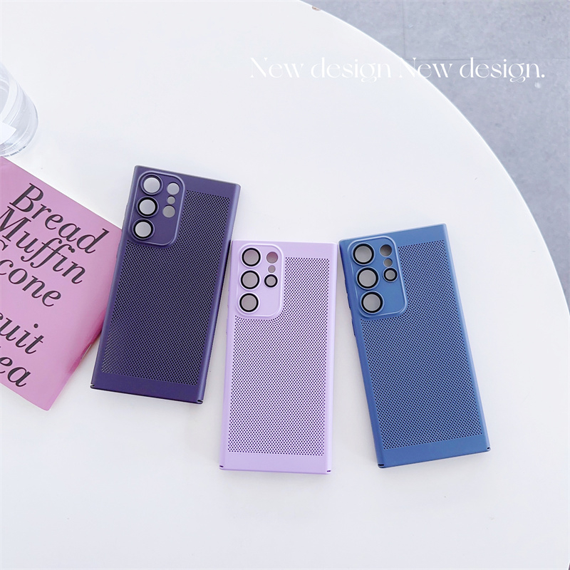 Dành Cho Samsung Galaxy A53 S21 Note 10 20 + Plus Pro Ultra Ốp điện thoại Di Động Siêu Mỏng Thoáng Khí Tản Nhiệt Làm Mát PC Cứng Ốp điện thoại