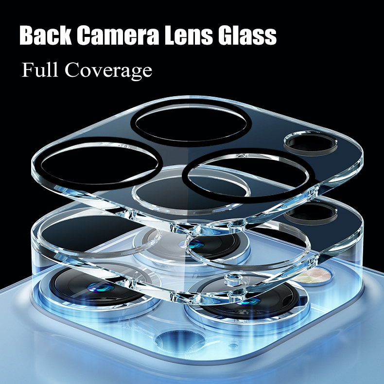 3D Điện Thoại Camera Bảo Vệ Màn Hình Cho iPhone 16 15 14 12 13 11 Pro Max Full Cover Ống Kính Cường Lực Cho iPhone 16Pro 15Pro XR 7 8 6 Max Plus Mini