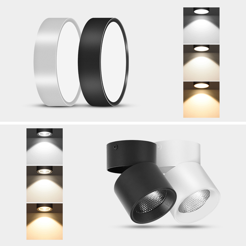 đèn trần 3 màu  gấp gọn 15W đèn led treo tường đèn trần phòng khách 10W đèn phòng trang trí phòng ban shop quần áo