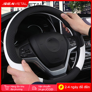 Bọc vô lăng ô tô SEAMETAL 38 cm bằng da PU chất lượng cao