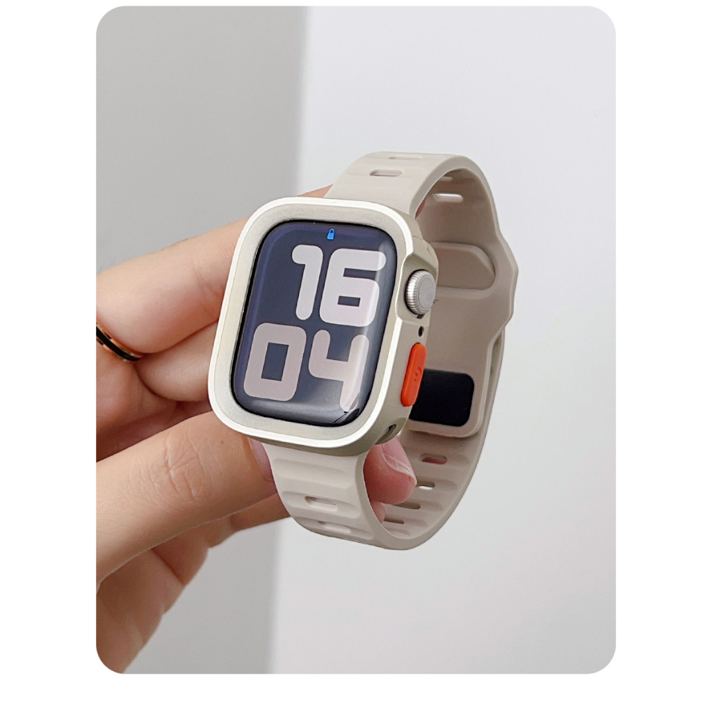 Ốp Bảo Vệ Nửa Gói Chống Sốc Cạnh Silicon Rỗng Khung Dành Cho Apple Watch S11 SE3 Ultra3 S10 S9 S8 SE S7 S6 Ultra 49mm 46mm 42mm 40mm 44mm 41mm 45mm Iwatch Case