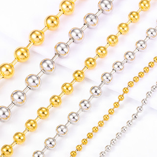 Vòng cổ Mạ Vàng Bạc 18k Đính Hạt Tròn Bằng Thép Không Gỉ Phong Cách Tối Giản Cho Nữ