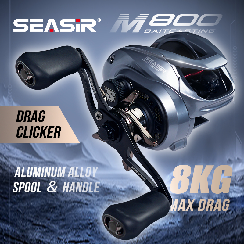 Seasir Cuộn Dây Câu Cá m800 8kg max drag 7.1: 1 Tốc Độ Cao
