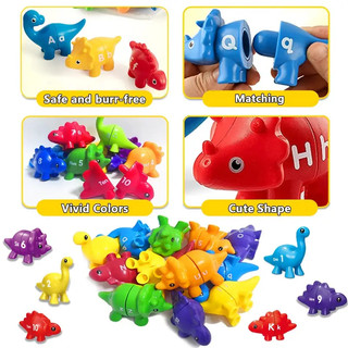 Bộ Đồ Chơi Giáo Dục Học Chữ Cái / Khủng Long Hai Mặt Phù Hợp Với Bé Trai / Bé Gái