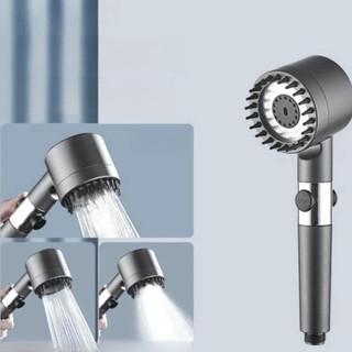 Mới Đầu Vòi Hoa Sen Mát Xa Ba Tốc Độ Điều Chỉnh Được Có Một Nút Nhấn Tiện Lợi Dành Cho Phòng Tắm