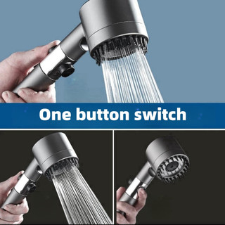 Mới Đầu Vòi Hoa Sen Mát Xa Ba Tốc Độ Điều Chỉnh Được Có Một Nút Nhấn Tiện Lợi Dành Cho Phòng Tắm