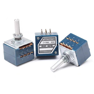 Chiết Áp Có Tay Cầm Hình Vỏ Sò Xanh alps rk27 a10k 50k 100k 250k