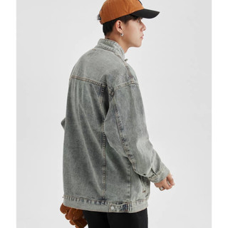 Esea Áo Khoác denim Dài Tay Phong Cách retro Đường Phố Mỹ Cho Nam Và Nữ Thời trang Bán Chạy