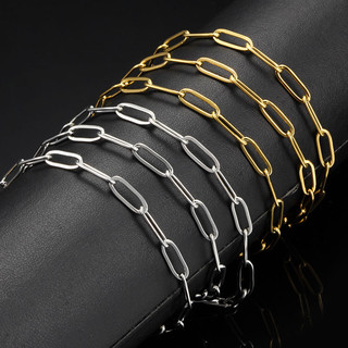 Thép không gỉ Cáp Liên Kết Chuỗi Số Lượng Lớn Cho DIY Trang Sức Làm Vòng Cổ Phát Hiện Thủ Công Vòng Chân Hình Bầu Dục Dây Xích Linh Kiện