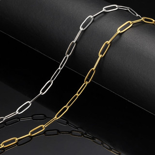 Thép không gỉ Cáp Liên Kết Chuỗi Số Lượng Lớn Cho DIY Trang Sức Làm Vòng Cổ Phát Hiện Thủ Công Vòng Chân Hình Bầu Dục Dây Xích Linh Kiện