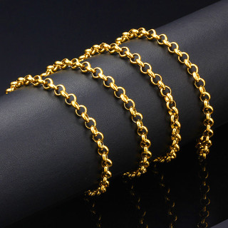 Chiều rộng 1 mét 3 / 5 / 7 / 9mm Không bao giờ phai màu Vòng cổ bằng thép không gỉ Dây chuyền chữ O để làm đồ trang sức DIY Dây chuyền ngọc trai tròn Đồ dùng thủ công